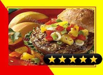 Tropical Salsa Burgers recipe
