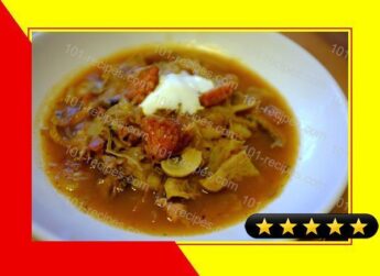 Kapustnica (Slovakian Sauerkraut & Sausage Soup) recipe