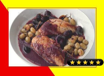 Sauteed Chicken With Roasted Grapes recipe