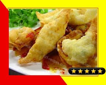 Chicken and Goat Cheese Wontons recipe