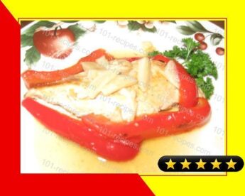 Chicken and Peppers in Garlic Wine Sauce recipe
