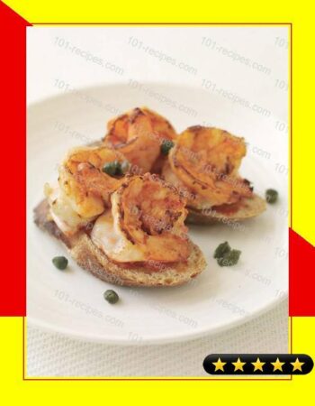 Red Pepper Rouille and Shrimp Toasts recipe