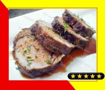 Roasted Pork Tenderloin With Balsamic-Red Currant Sauce recipe