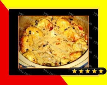 Crock Pot Chicken with Bread Bowl Dumplings recipe