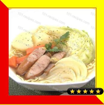 Sausage and Vegetable Pot-Au-Feu-Style Ramen recipe