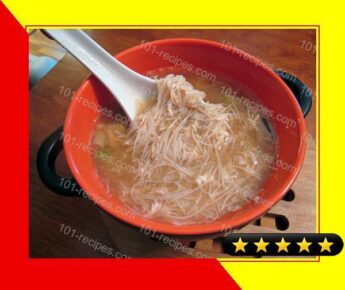 Egg Drop Soup With Chicken and Noodles recipe