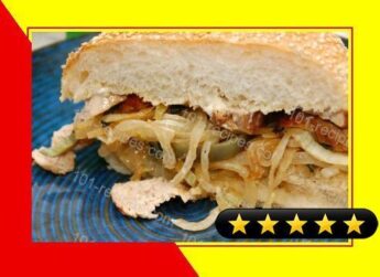 Perfect Pork Tenderloin Sandwiches with Peppers and Onions recipe