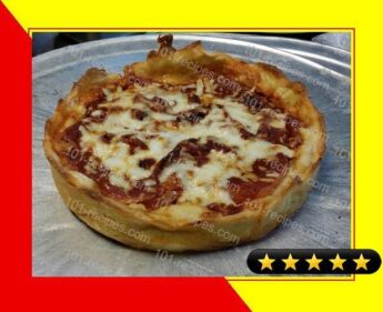 Iz's Chicago Style Deep Dish Pizza recipe