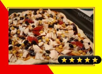 Southwestern BBQ Chicken and Veggie Pizza recipe
