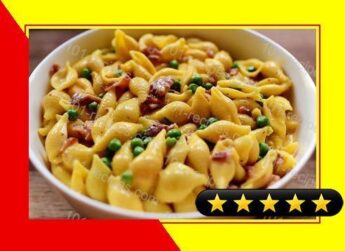 Shells & Cheese (with Bacon & Peas) recipe