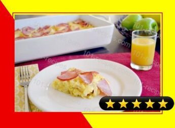 English Muffin and Canadian Bacon Egg Bake recipe