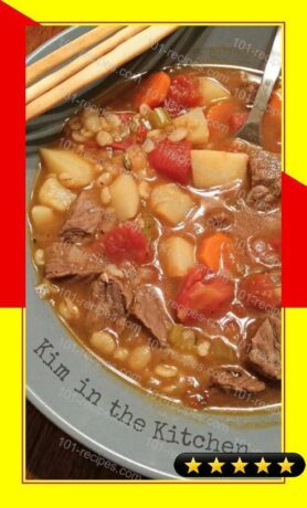 Hearty Beef, Vegetable & Barley Soup recipe