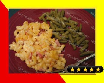 Baked Macaroni and Cheese With Ham recipe