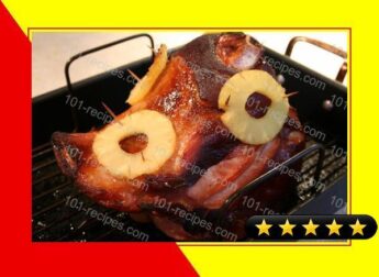 Brown-Sugar-Glazed Ham With Pineapple recipe