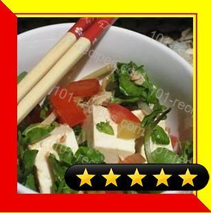 Easy Tofu Salad with Tuna and Watercress recipe
