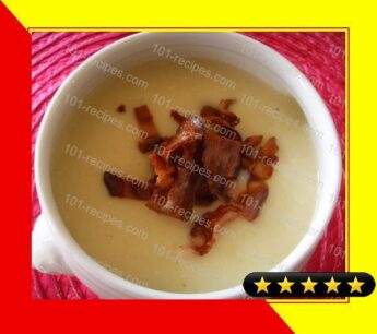 Cauliflower and Bacon Soup With Mustard Cheese Toasties recipe