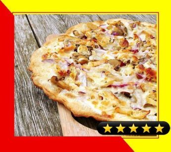 Grilled Pizza: Chicken, Red Onions, and Cream Cheese recipe