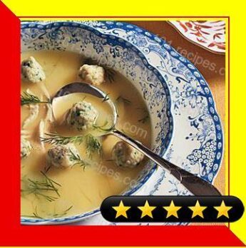 Lemon Chicken Soup with Dumplings recipe