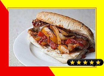 Grilled Sausage and Peppers Hoagie recipe