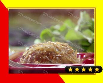 Salisbury Steak with Mashed Potatoes and Parsnips and Cress recipe