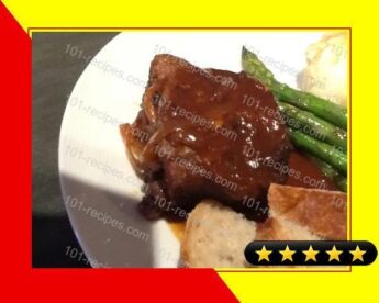 Slow-Cooked Beef Short Ribs With Red Wine Sauce recipe