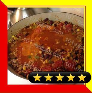 Chili With Turkey and Beans recipe