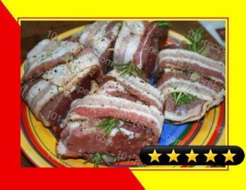 Bacon-Wrapped Pork Chops with Rosemary recipe