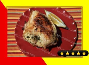 Grilled Chicken Breasts Stuffed With Herb Butter recipe